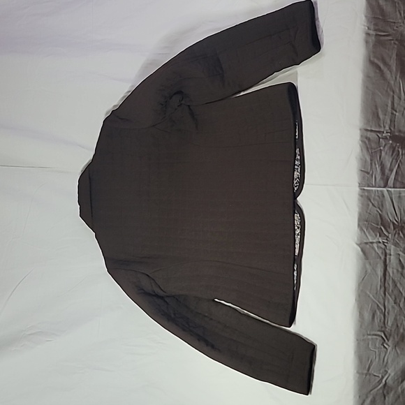 Briggs New York Quilted Jacket Brown Women's 12 Paisley Lining - Picture 9 of 10